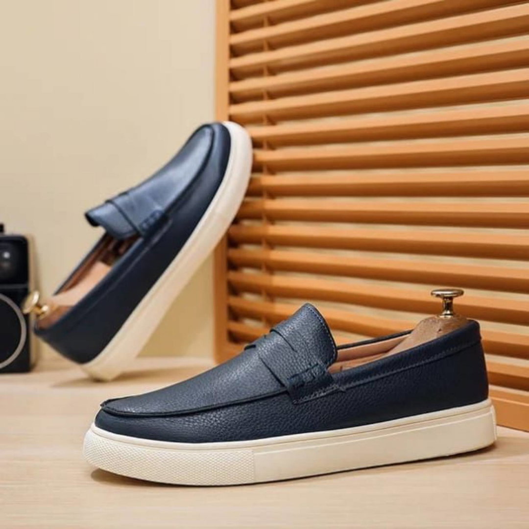Men’s Premium Casual Loafers – Navy Blue