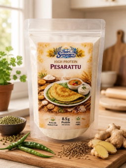 High-Protein Green Gram (Moong) Pesarattu Instant Chila Mix