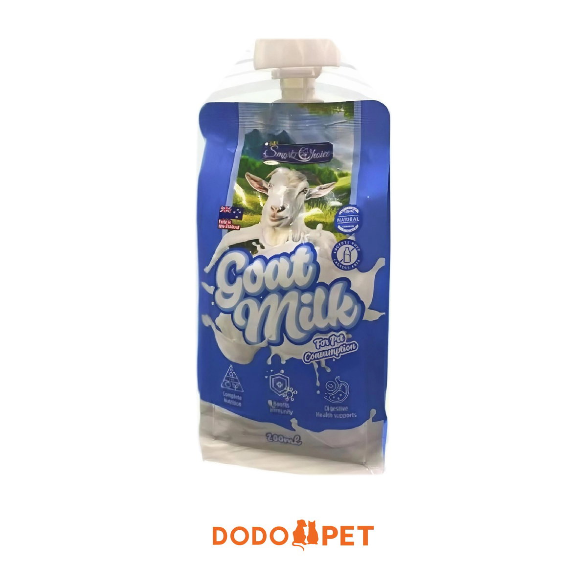 Smartz Choice Goat Milk for Pets 200ml – Lactose Free, Made in New Zealand_0