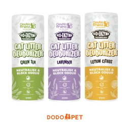 Cindy & Friend Bio-Enzyme Cat Litter Deodorizer 500g – Green Tea, Lavender, Lemon Citrus
