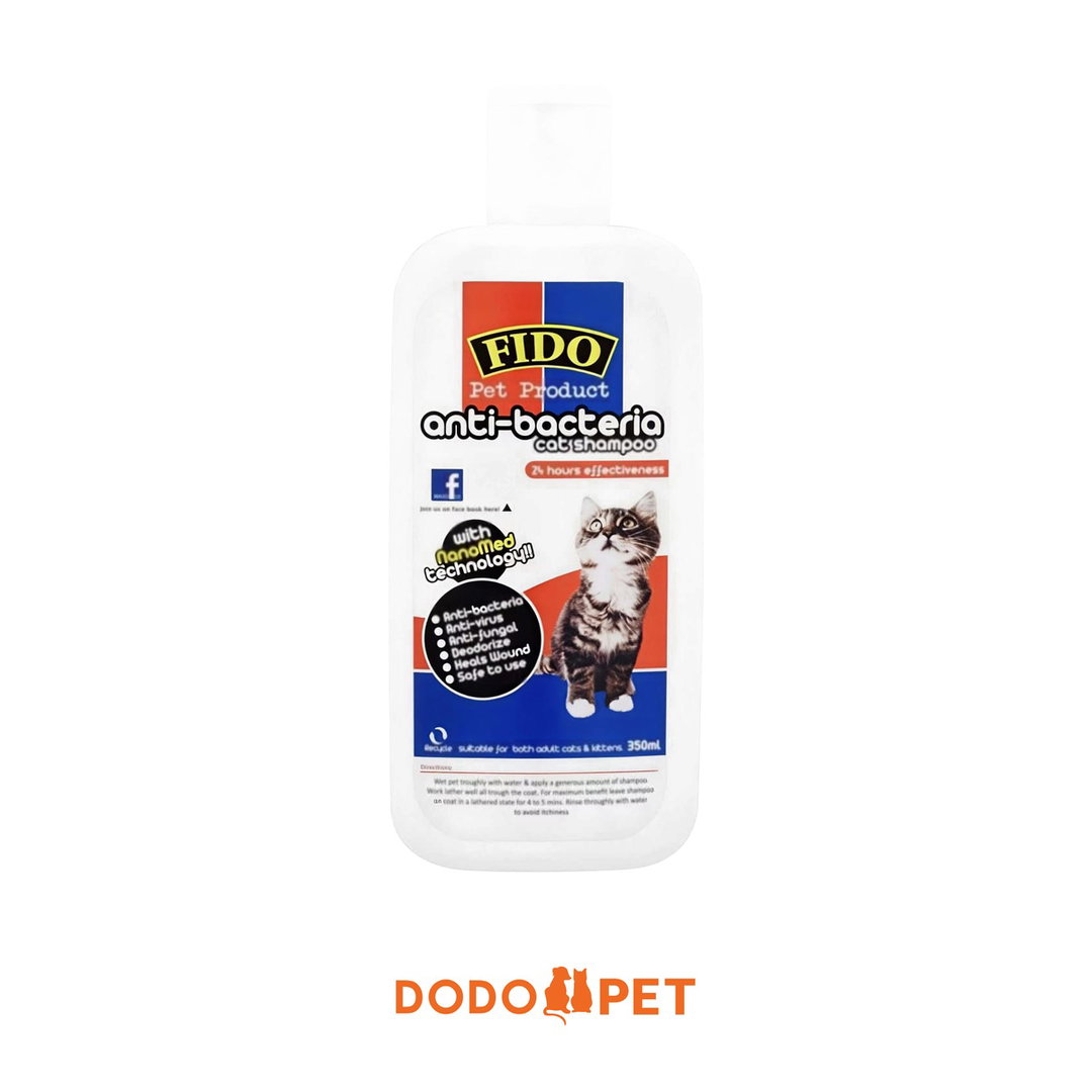 FIDO Anti-Bacteria Cat Shampoo 350ml – NanoMed Technology