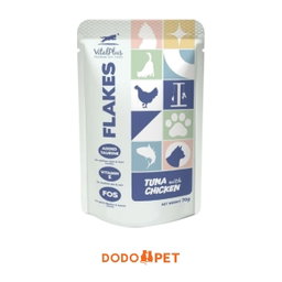 VitalPlus Flakes Wet Cat Food Pouch 70g – Tuna Range (6 Flavours)