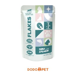 VitalPlus Flakes Wet Cat Food Pouch 70g – Tuna Range (6 Flavours)