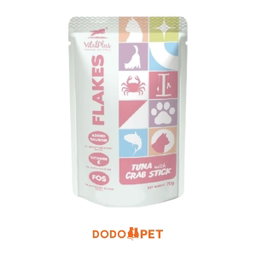 VitalPlus Flakes Wet Cat Food Pouch 70g – Tuna Range (6 Flavours)