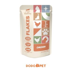 VitalPlus Flakes Wet Cat Food Pouch 70g – Chicken Range (6 Flavours)