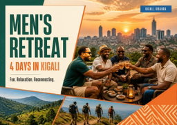 4 DAYS MEN RETREAT KIGALI  All Inclusive Package:  FLIGHT | TRANSPORT | MEAL | ACCOMODATIONS | TOUR ACTIVITIES 