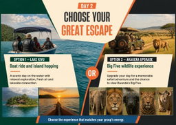 4 DAYS MEN RETREAT KIGALI  All Inclusive Package:  FLIGHT | TRANSPORT | MEAL | ACCOMODATIONS | TOUR ACTIVITIES 