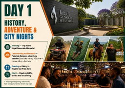 4 DAYS MEN RETREAT KIGALI  All Inclusive Package:  FLIGHT | TRANSPORT | MEAL | ACCOMODATIONS | TOUR ACTIVITIES 