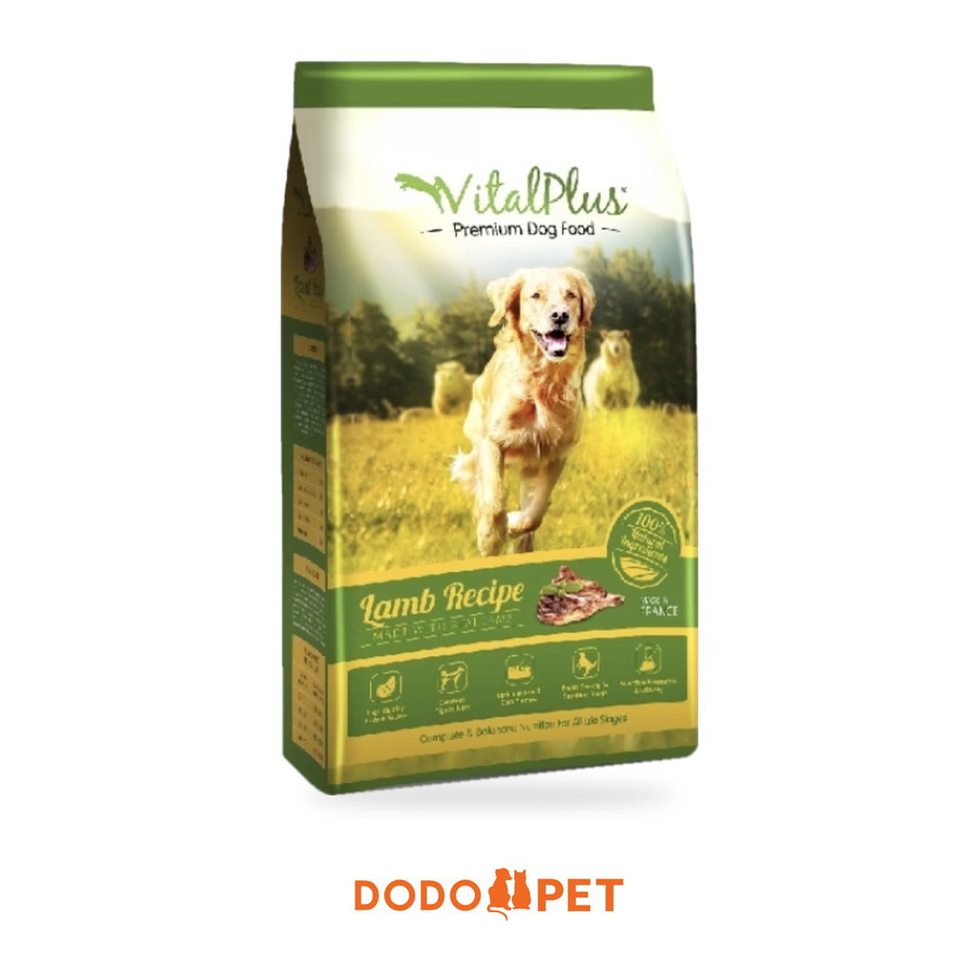 VitalPlus Premium Dry Dog Food – Lamb Recipe (4kg / 18kg)