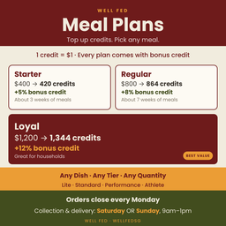 MEAL PLANS: up to 12% bonus credit