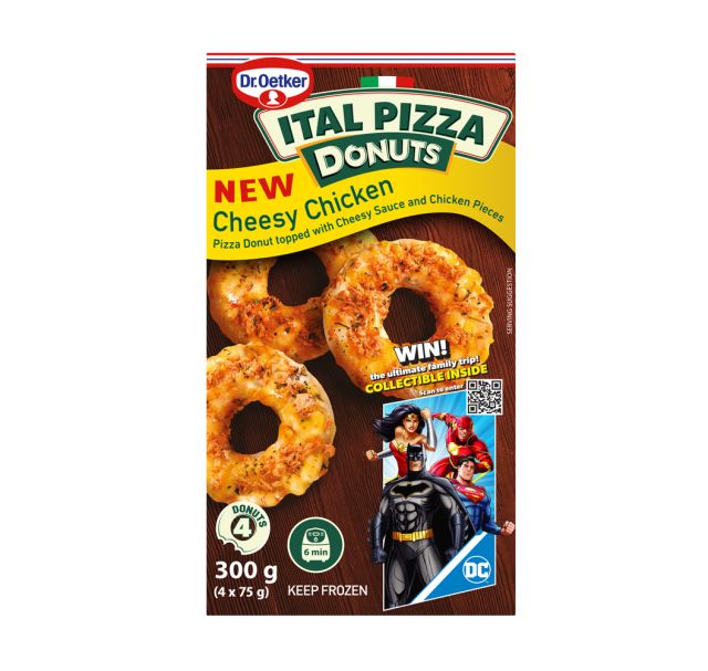 PIZZA DONUTS CHEESY CHICKEN 4'S 300G Code: DOPIZCC-U <<< Econo Foods >>>