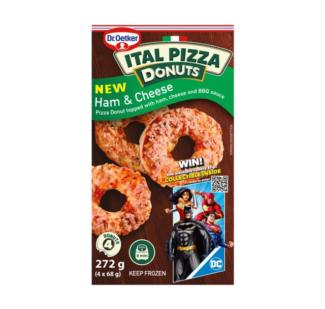 PIZZA DONUTS HAM AND CHEESE 4'S 272G Code: DOPIZHC-U <<< Econo Foods >>>