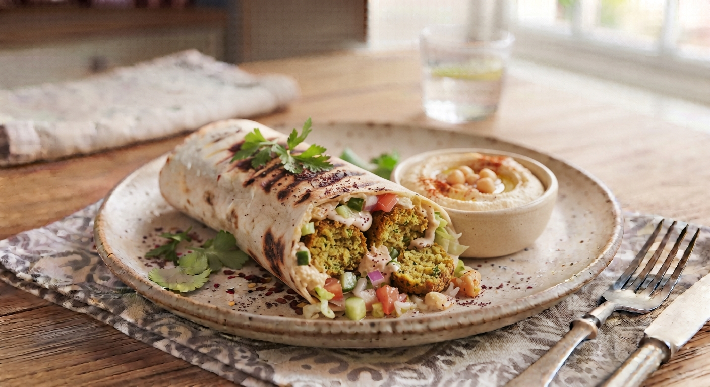 Falafel fusion wrap_0