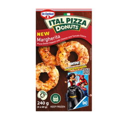 PIZZA DONUTS MARGHERITA 4'S 240G Code: DOPIZM-U <<< Econo Foods >>>