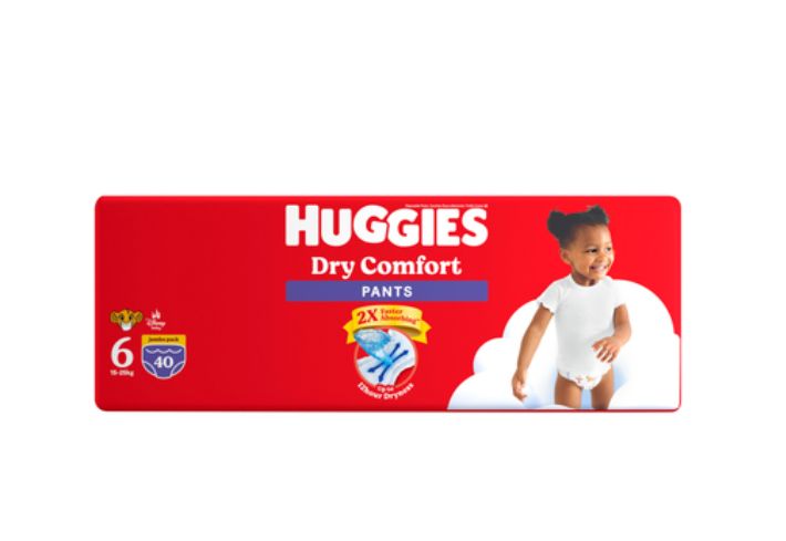 Huggies dry comfort pants S6 40 jumbo pack 
