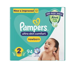 Pampers new baby size 2 Jumbo pack 94 nappies 