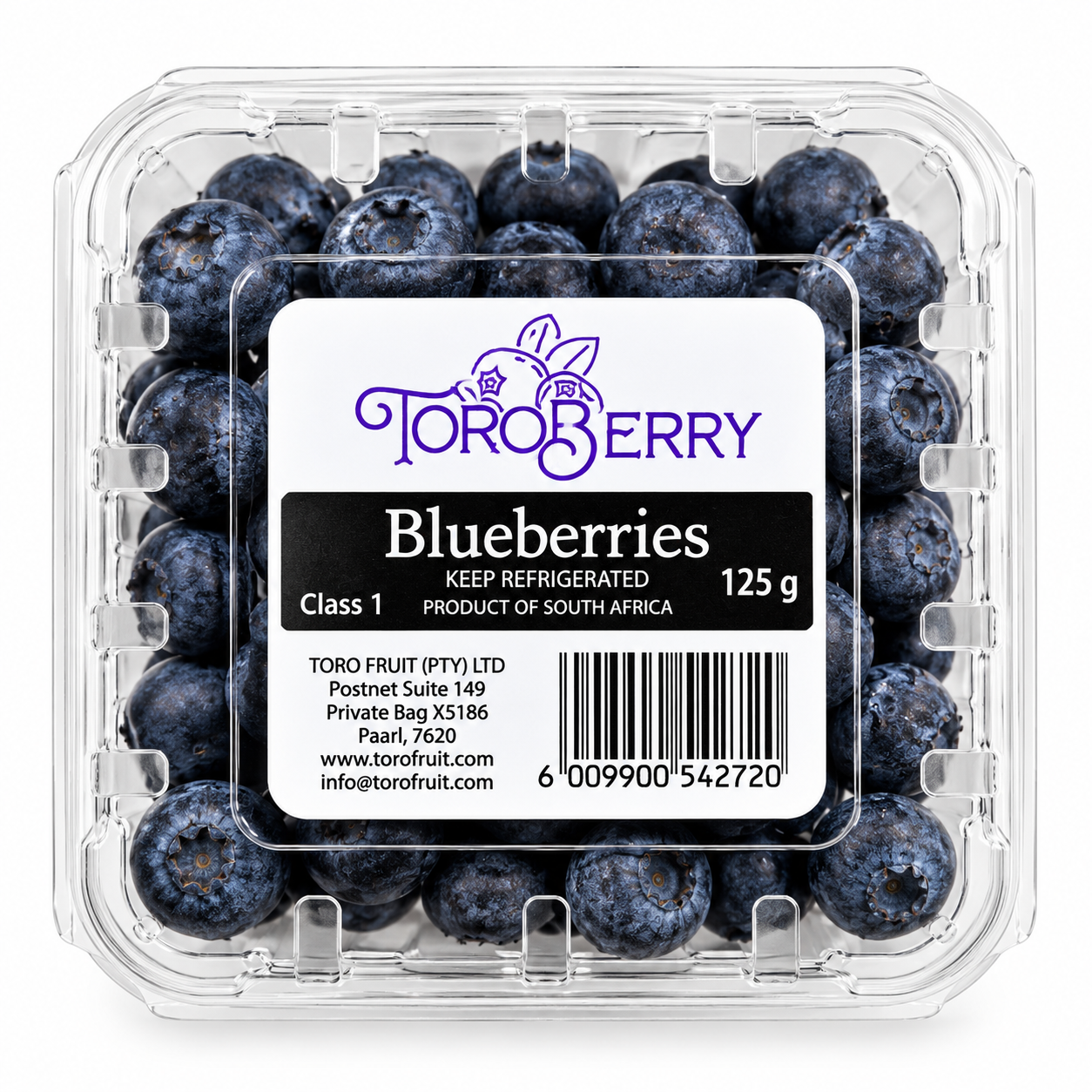 توت أزرق – جنوب أفريقيا (125 جم) / Blueberries – South Africa (125g)