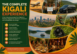 4 DAYS LADY'S GROUP OUT KIGALI  All Inclusive Package:  FLIGHT | TRANSPORT | MEAL | ACCOMODATIONS | TOUR ACTIVITIES  
