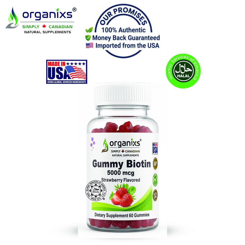 ORGANIXS BIOTIN 5000mcg GUMMIES