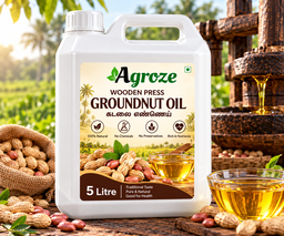 WOODEN PRESS GROUNDNUT OIL 5 LIT