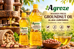 WOODEN PRESS GROUNDNUT OIL 1000ML