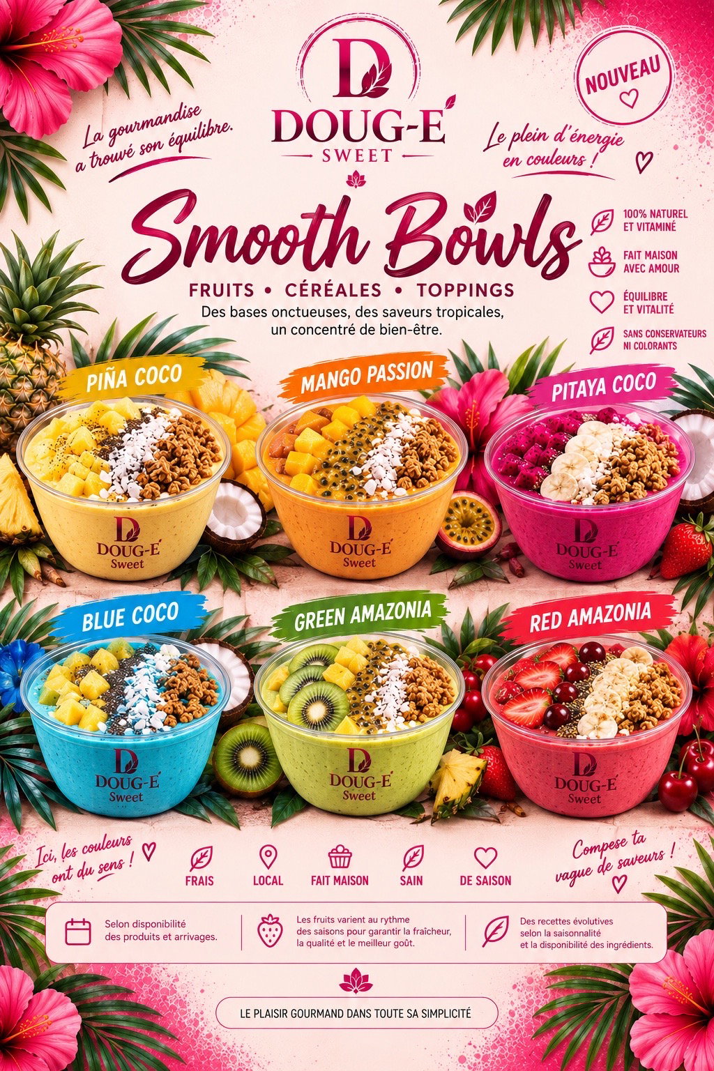 🥥 Smooth Bowl — Choisis ton parfum
