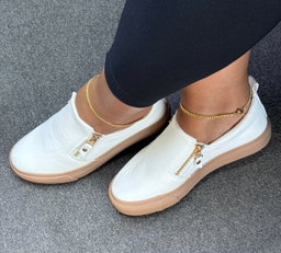 👟 Women's Zipper Leather Loafers