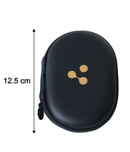 Premium Black Hard Shell Storage Case for Earbuds, Charging Cable & Adapter Organizer