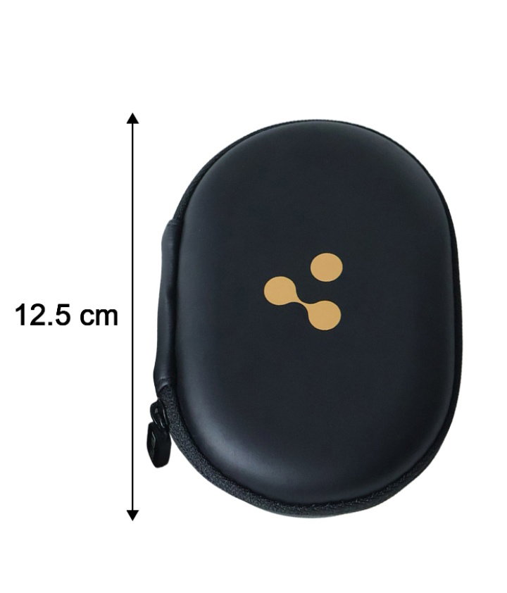 Premium Black Hard Shell Storage Case for Earbuds, Charging Cable & Adapter Organizer_2