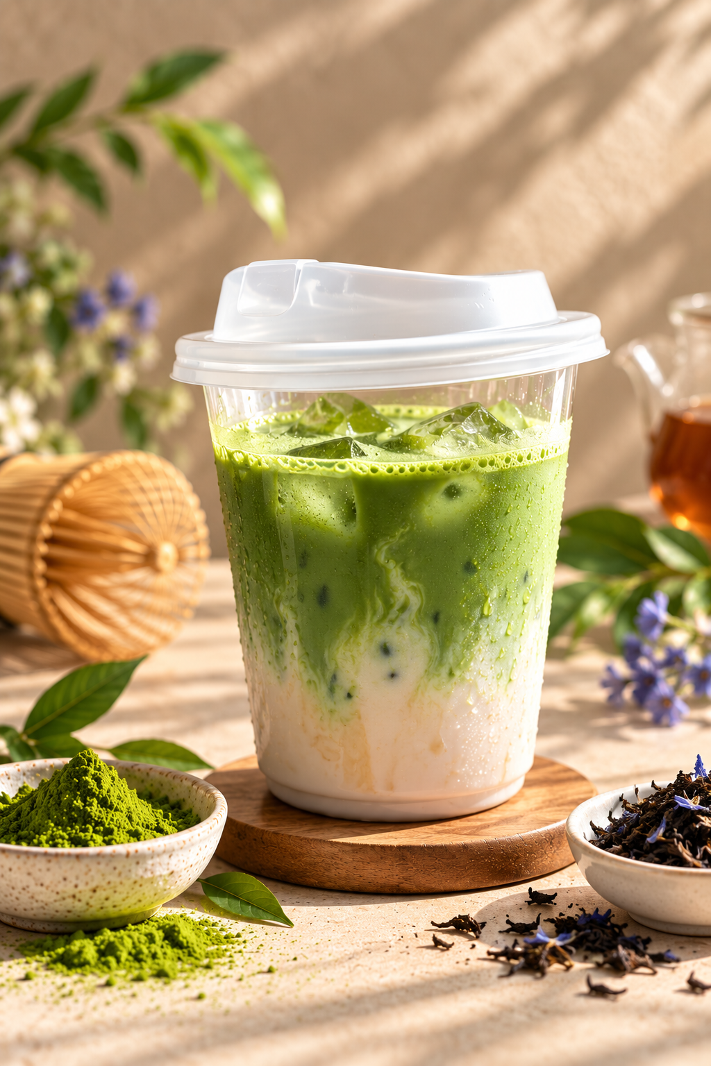Early Grey matcha latte