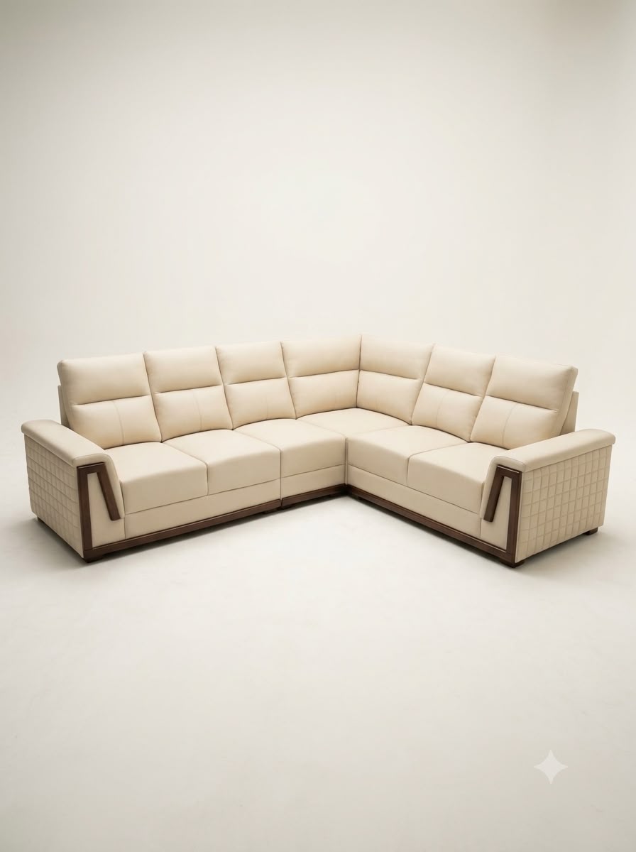 LUXURY L-SHAPED CORNER SECTIONAL SOFA
