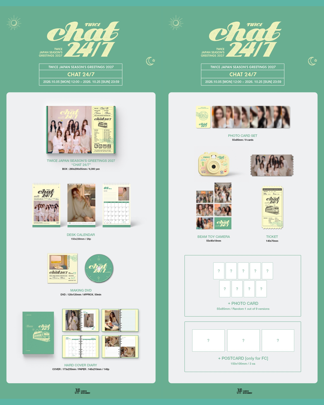 TWICE JAPAN SEASON'S GREETINGS 2027 "CHAT 24/7" 