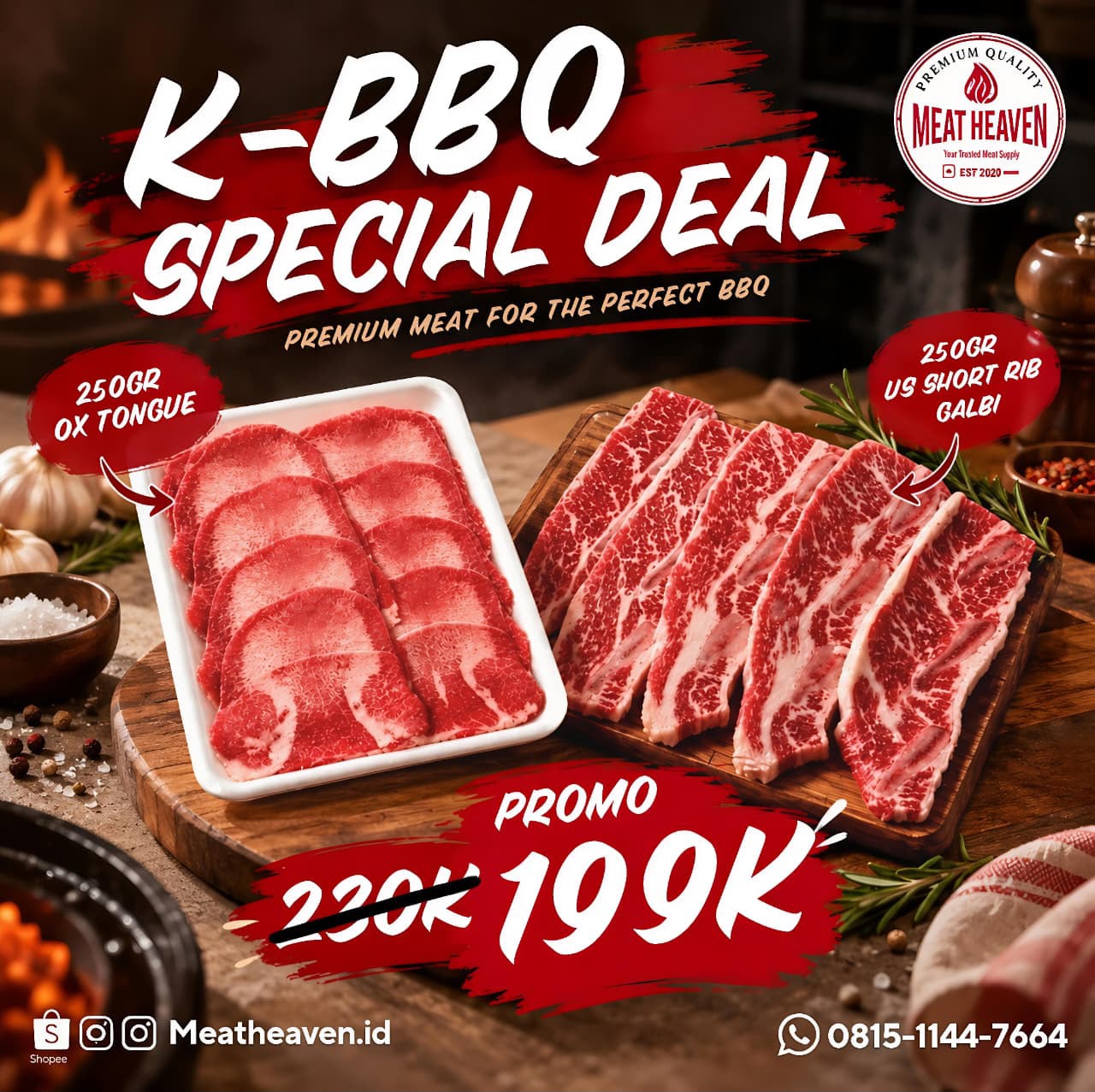 Promo Tulang Salmon ,Promo Ayam Pejantan,  Promo  K-BBQ Special  Deal ( Ox tounge 250gr + Galbi 250g) & Promo Easy Meal Combo  ( Pork Chasiu + Egg Roll )_3