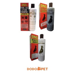 Dinos Dog Shampoo 500ml – Ticks Lice & Fleas, Coal Tar, Medicated