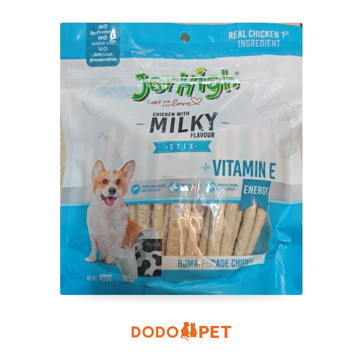 JerHigh Stix + Vitamin E Dog Treats 400g – Chicken, Milky, Bacon, Mix Variety_2