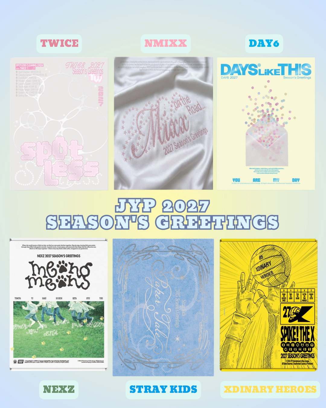JYP Artist 2027 Season's Greetings