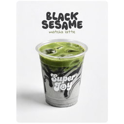 Black Sesame Matcha Latte