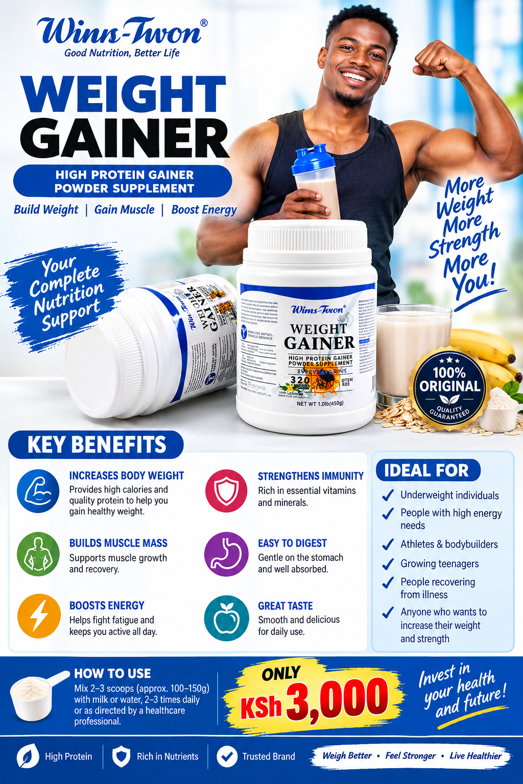 Weight gain powder