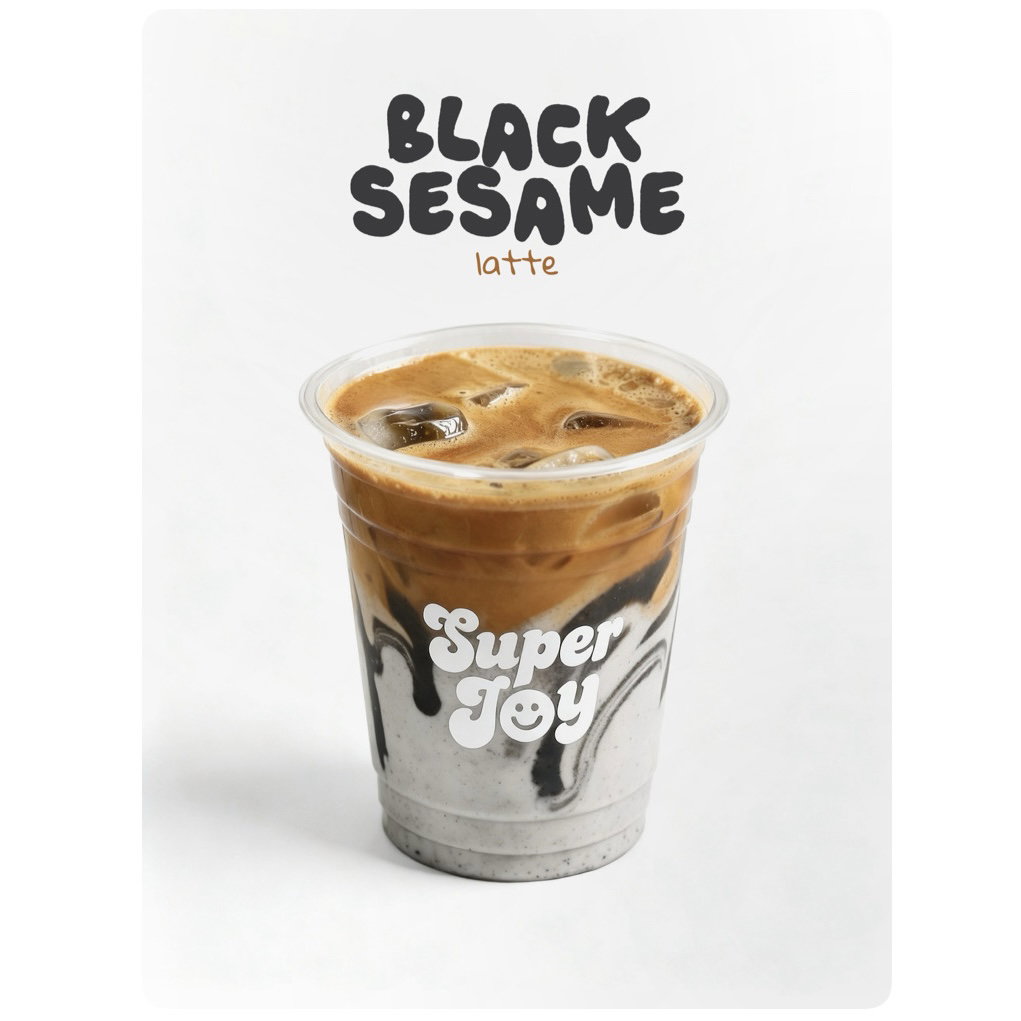 Black Sesame Iced Latte