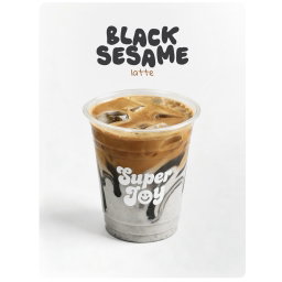 Black Sesame Iced Latte