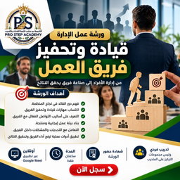 ورشة عمل الإدارة القيادة وتحفيز فريق العمل