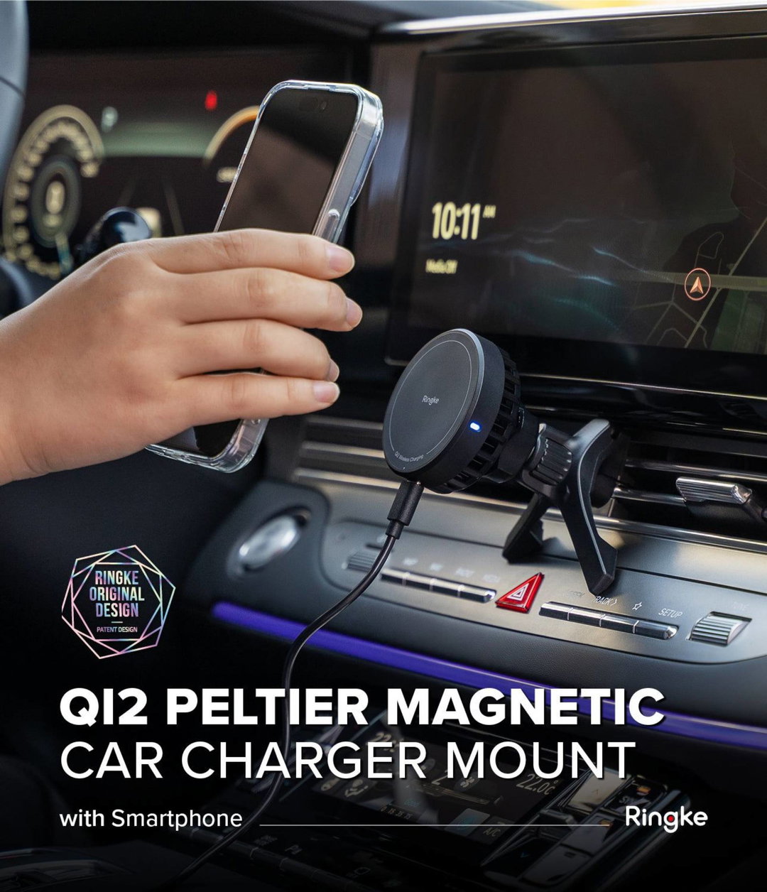 Ringke Peltier Magnetic Car Charger Mount