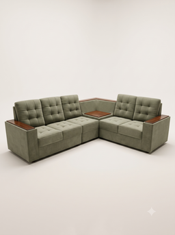 TUFTED L-SHAPED SOFA