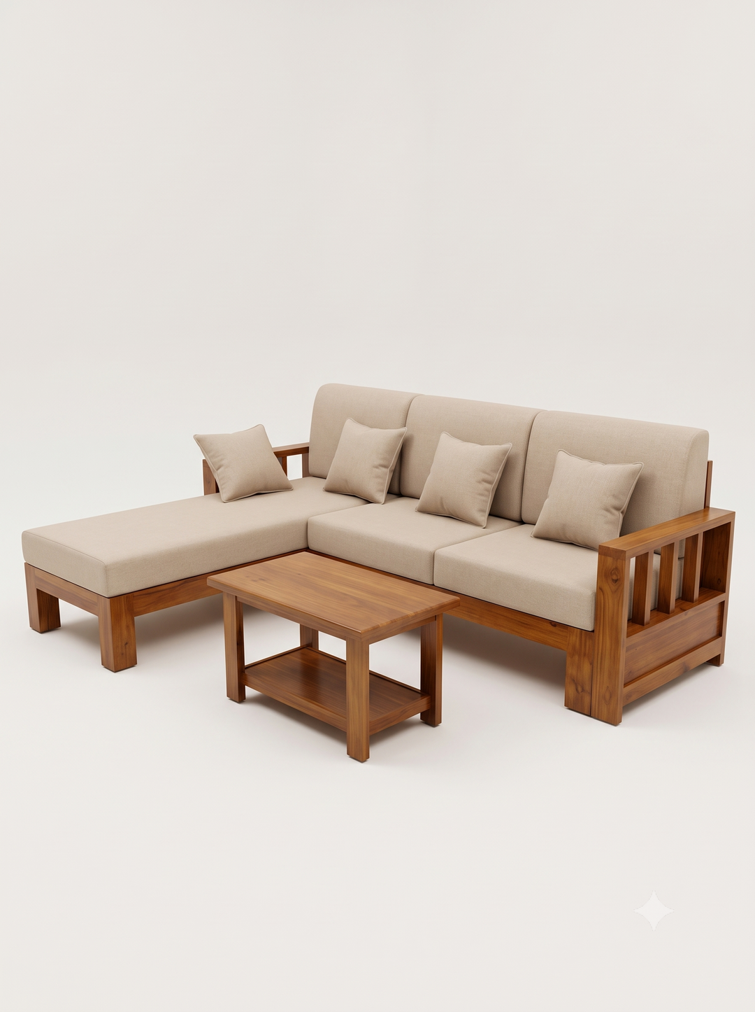 MODERN DIWAN L-SHAPED SOFA SET