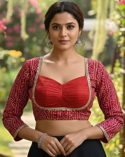 BADHANI PRINT FANCY BLOUSE