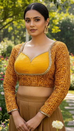 BADHANI PRINT FANCY BLOUSE