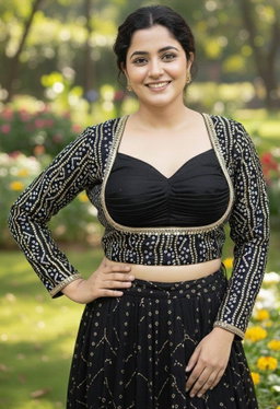 BADHANI PRINT FANCY BLOUSE