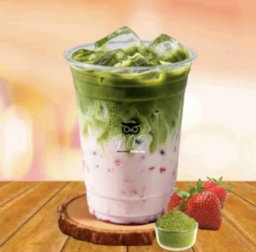 Strawberry Matcha Latte (M)