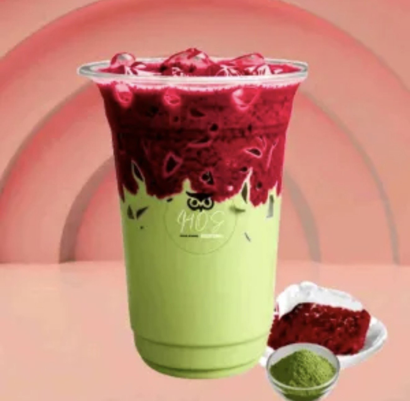 Red Velvet Matcha Latte (M)