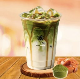 Butterscotch Matcha Latte (M)
